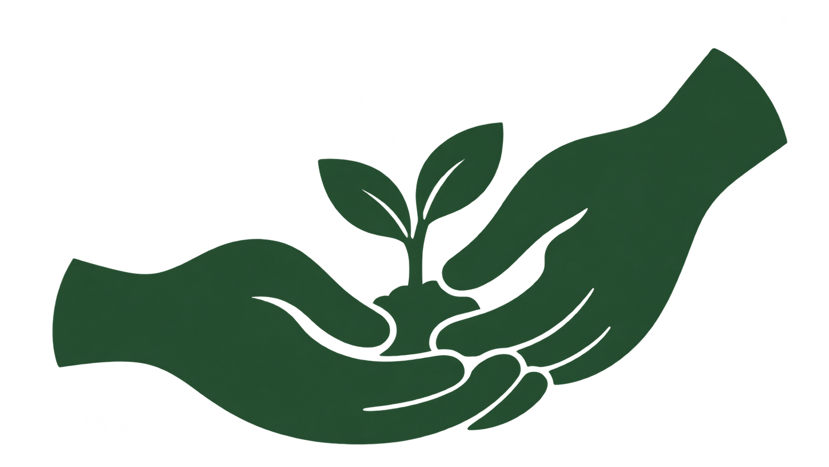 Logo monochrome vert forêt